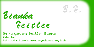 bianka heitler business card